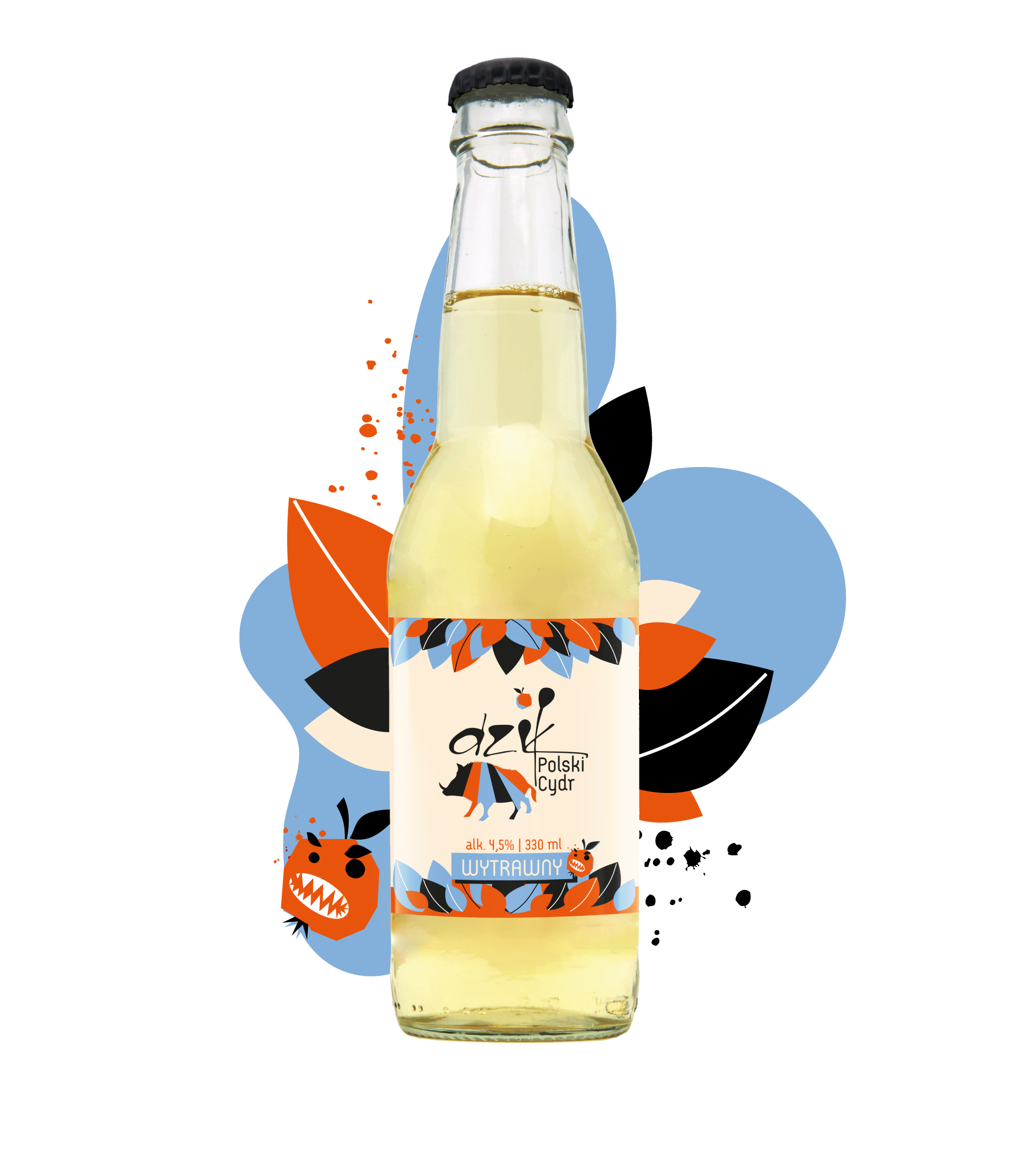 Dzik Polski Cydr Wytrawny 4,5% 330 ml